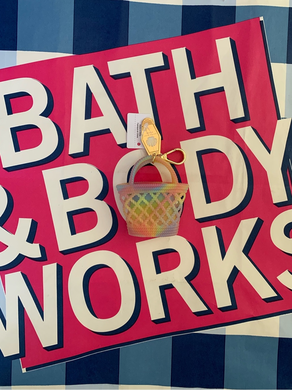 NWT Bath & Body Works Jelly Tote Pocketbac Holder